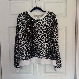 Betsy Johnson Cheetah Print Sweatshirt-L